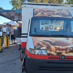 In einem deutschen Verkaufswagen