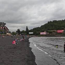 am Strand des Playa Grande