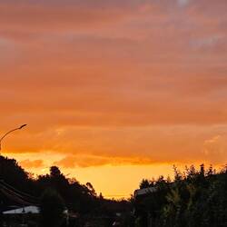 Sonnenuntergang über Pucón