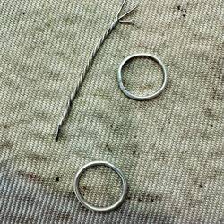 Rings after soldering and being in the pickle