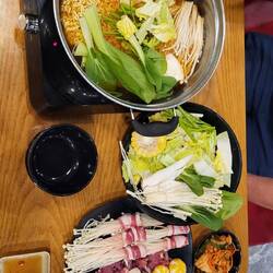 Et voici une bonne petite fondue pour notre repas du soir 🤩