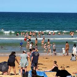 warten auf die Welle