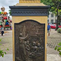 Marker zum 500 Jubiläum der Einführung des Christentums.