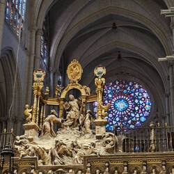 More baroque stone carvings with stained glass everywhere