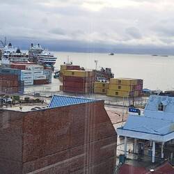Ausblick beim Frühstück, Hotel Lennox