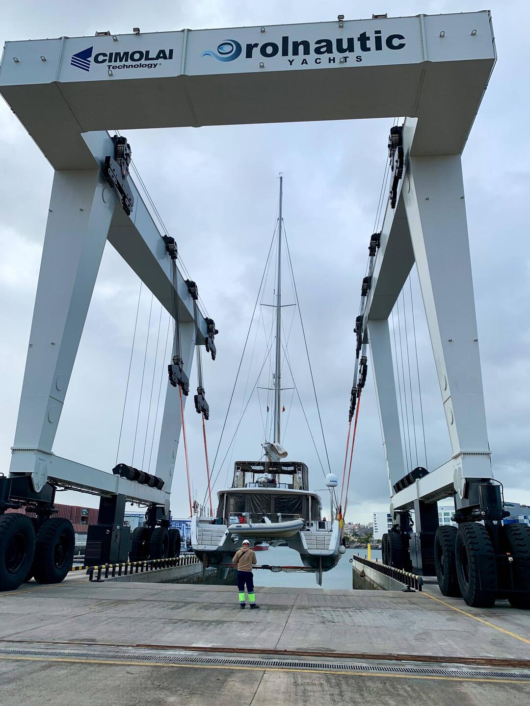 Für den 850t Kran sind wir en miniature