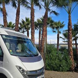 ... im Hintergrund die Siera Nevada mit Staubzucker 😎 Schnee ☃️