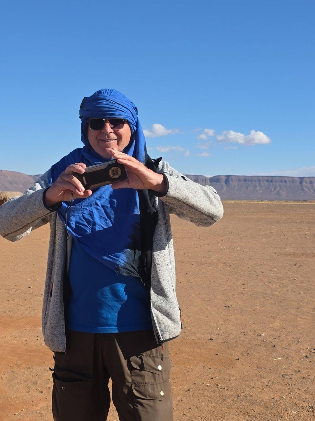 Erst einmal eine Kopfbedeckung