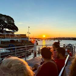 Sonnenuntergang auf der Rückfahrt