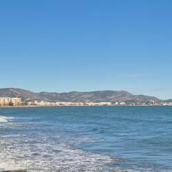 Blick auf den nächsten größeren Ort: Benicassim
