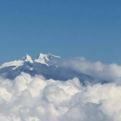 Der Pico Escobal vom Flugzeug aus. 5700 m hoch