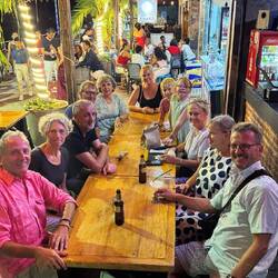 Heiligabend mit einer Truppe Seglern im Steakhaus