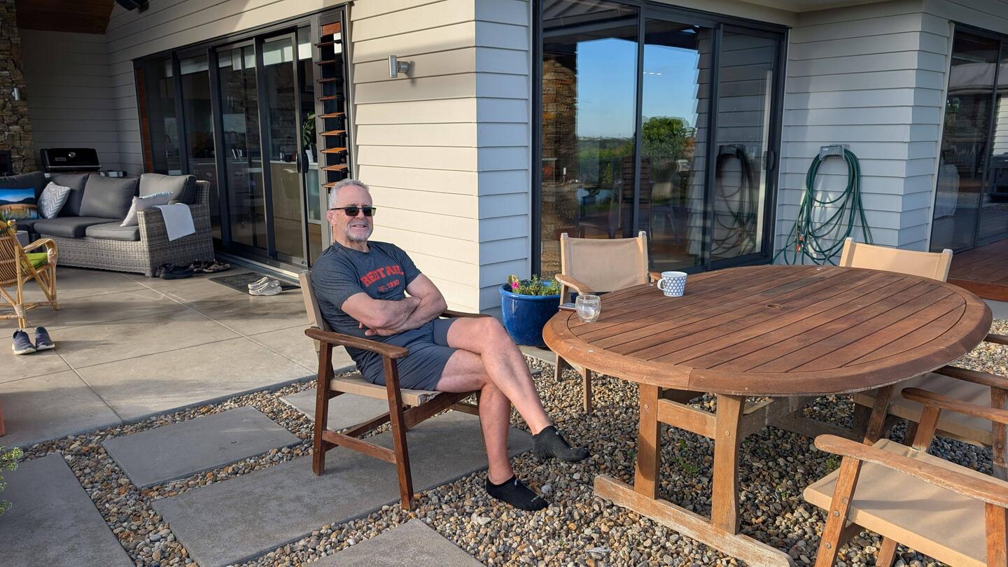 Morning coffee on the patio