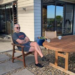 Morning coffee on the patio