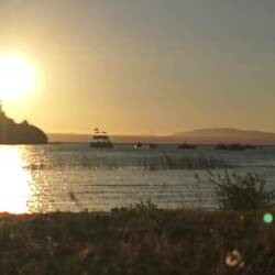 Sonnenuntergang in Pucón