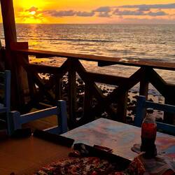 Gibt schlechtere Ort zum Pizza futtern