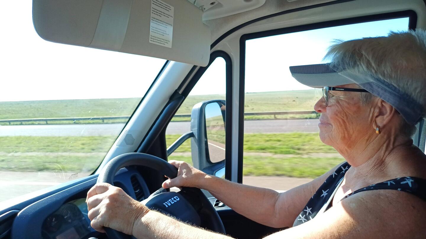 Susann fährt das WoMo suverän