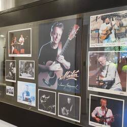 Tommy Emmanuel with his Maton guitar.