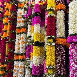 Hindu flower garlands (malas)