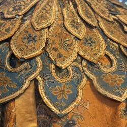 Detail of a Peranakan bride's costume.