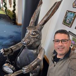 This conference room was Alice in Wonderland themed