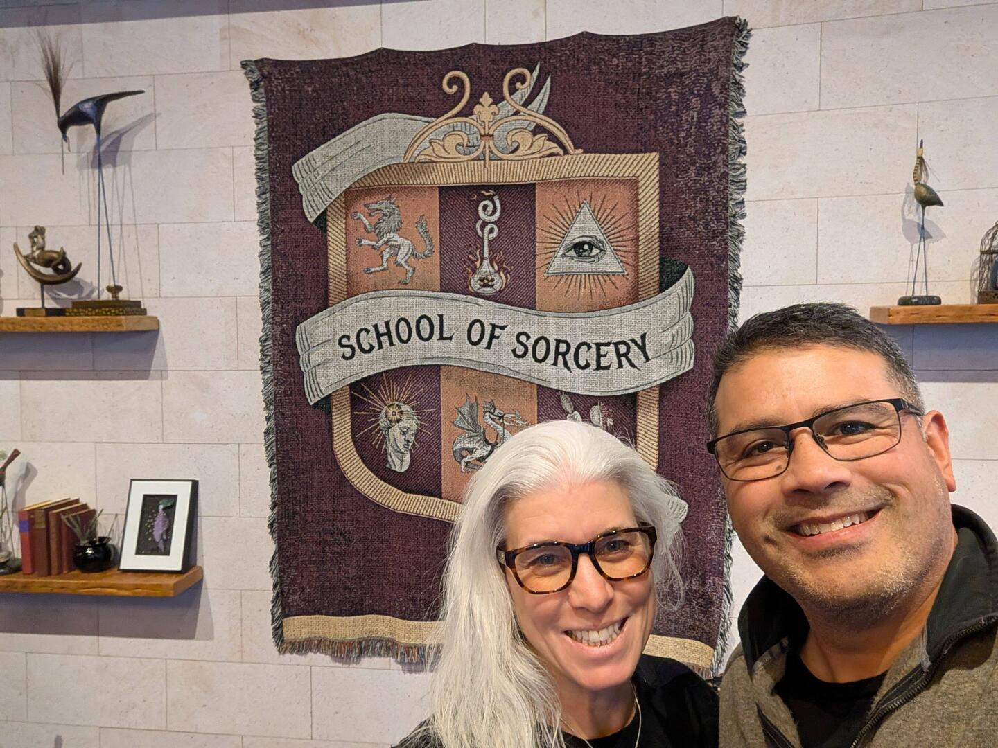 Outside one of the conference rooms