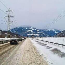 Eine beachtliche Schneeverwehung