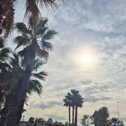 Rücktour auf der Promenade.