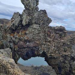 Durchblick auf den Lago Azul
