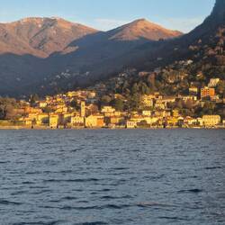 Sunset on lake Como