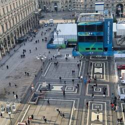The piazza outside the cathedral from the Cathedral roof
