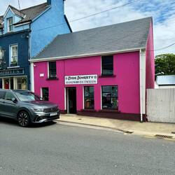 Eddie's shop on a lovely little street.