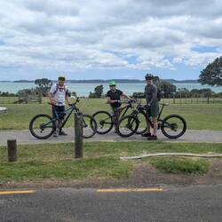 Bike ride on the coast