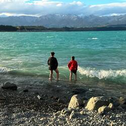 Der scheue Versuch trocken zu bleiben...