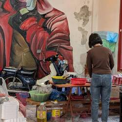 Es gibt wie fast immer nur ein Gericht - und das schmeckt