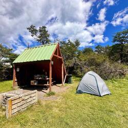 Unser Zeltplatz direkt am See mit...