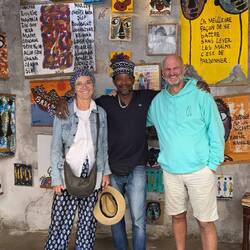 Artist "Zeus Boye" has an exhibition in Berlin in March, the remaining paintings are in our car😁