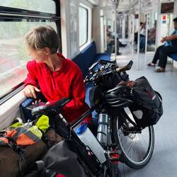 The train into KL was practically empty.