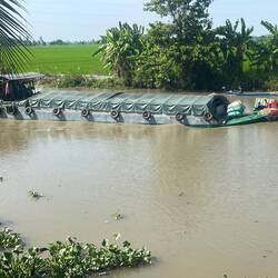 Big boats and little boats cruising along