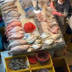 One fish stall amongst dozens at Chow Kit market.