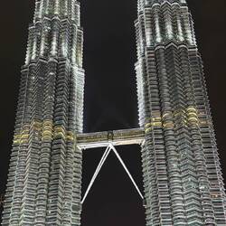 Petronas Towers. The world's tallest twin skyscrapers (tallest building until 2004).