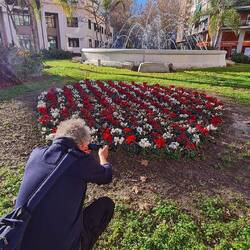 Und Daniel, den ich Christian nennen darf, macht wieder Blödsinn und springt in mein Bild