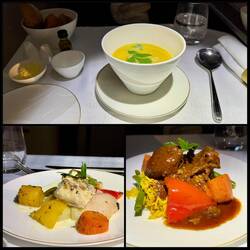 Die wirklich leckeren Speisen bei Oman Air