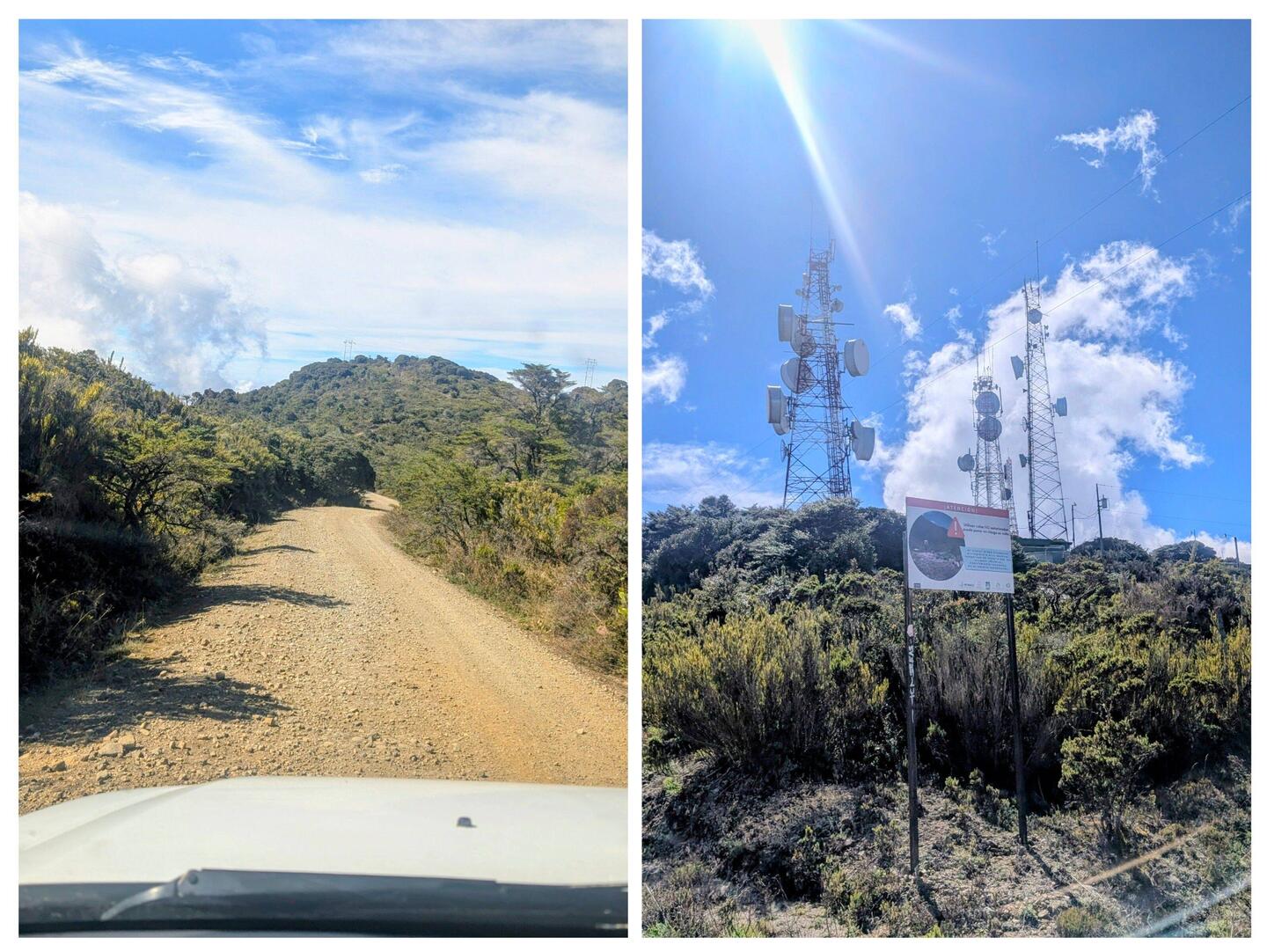Hoch auf 3450 m, viele Antennen, tolle Übernachtungsplätze, Tomi Probleme mit Höhe 🥴