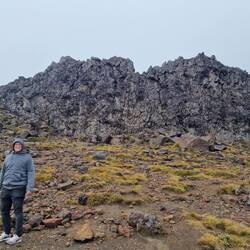 Meads Wall über dem Whakapapa Ski-Feld (Frodo und Sam fangen Gollum)