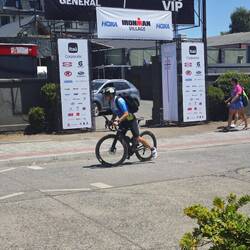 Sonntag findet hier ein Ironman statt.