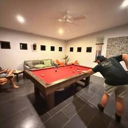 I won ... BTW. I may have won by Z scratching the 8 ball. But it's a W!