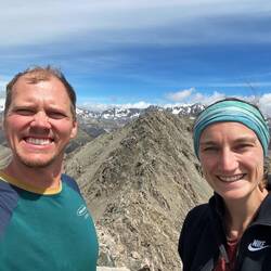 Erfolgreich den Grad geklettert. Hier waren wir ganz alleine.