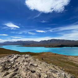 Ein weiteres Badeerlebnis im türkisblauen Lake Pukaki