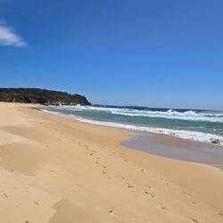 Stunning beach but no shade at all!